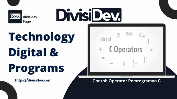 6 Contoh Operator Pada Bahasa Pemrograman C